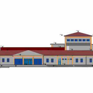 Scan to BIM 3D model produced from a laser-scan point cloud — P.A.L. Land Surveying, Cyprus (model 1)