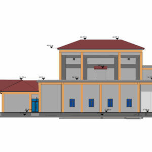 3D BIM model of a building generated by 3D laser scanning in Cyprus — P.A.L. (model 2)