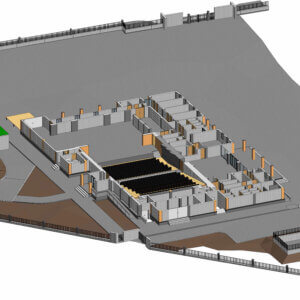 Point-cloud to BIM (IFC) model of a structure — P.A.L. 3D laser scanning, Cyprus (model 9)