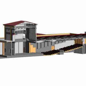 Scan to BIM deliverable: accurate 3D model of an existing building in Cyprus (model 10)