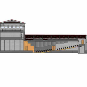 Scan to BIM 3D model produced from a laser-scan point cloud — P.A.L. Land Surveying, Cyprus (model 11)