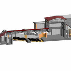 3D BIM model of a building generated by 3D laser scanning in Cyprus — P.A.L. (model 12)