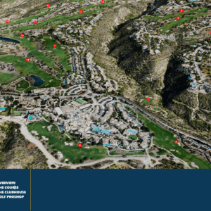Aphrodite Hills 18-hole championship golf course in the interactive 3D digital twin, Paphos, Cyprus